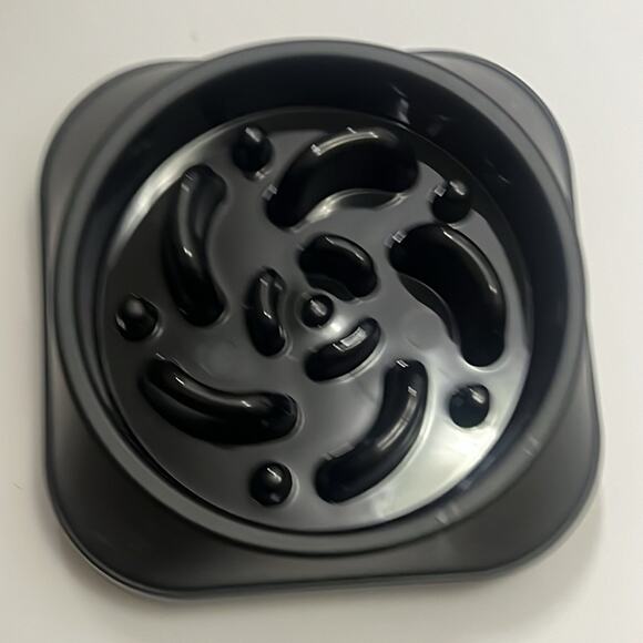 YINEYA PET SLOW FEEDER DOG BOWL SMALL BREED DOG NWT BLACK - Picture 2 of 6